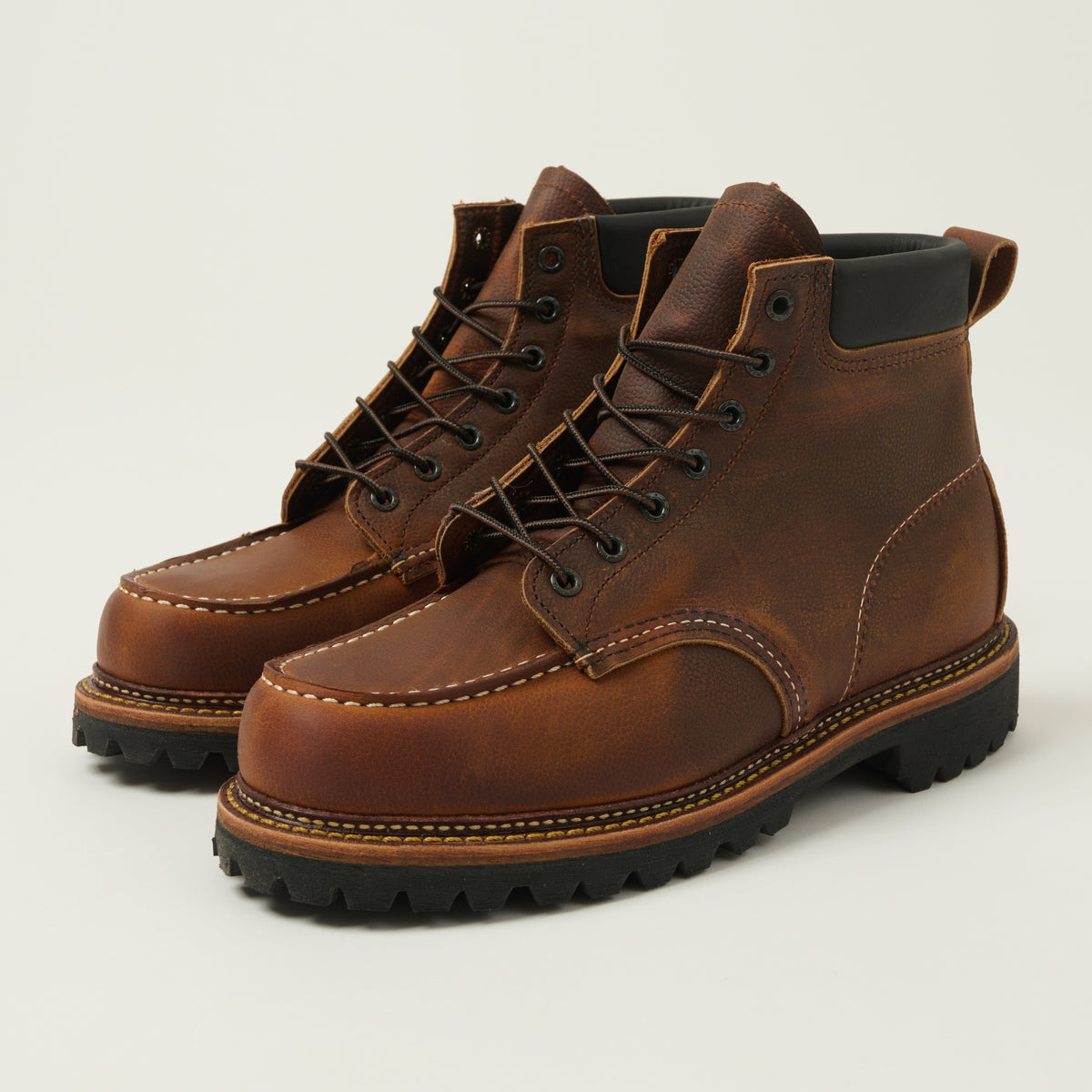 Red Wing 8213 Norway Moc Toe Work Boot - Copper Rough & Tough