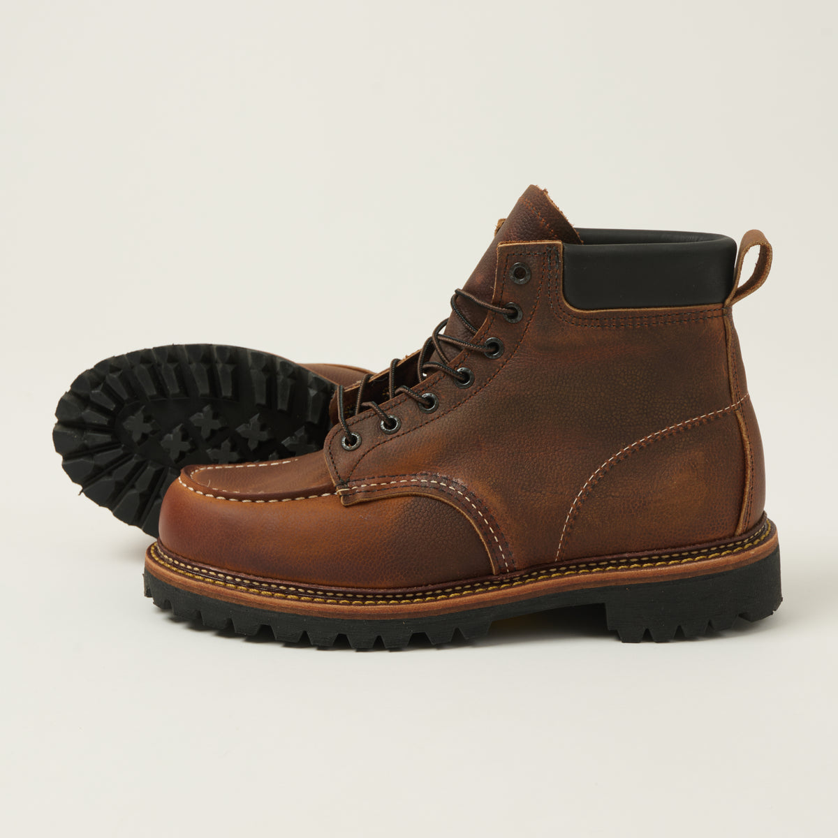 Red Wing 8213 Norway Moc Toe Work Boot - Copper Rough & Tough