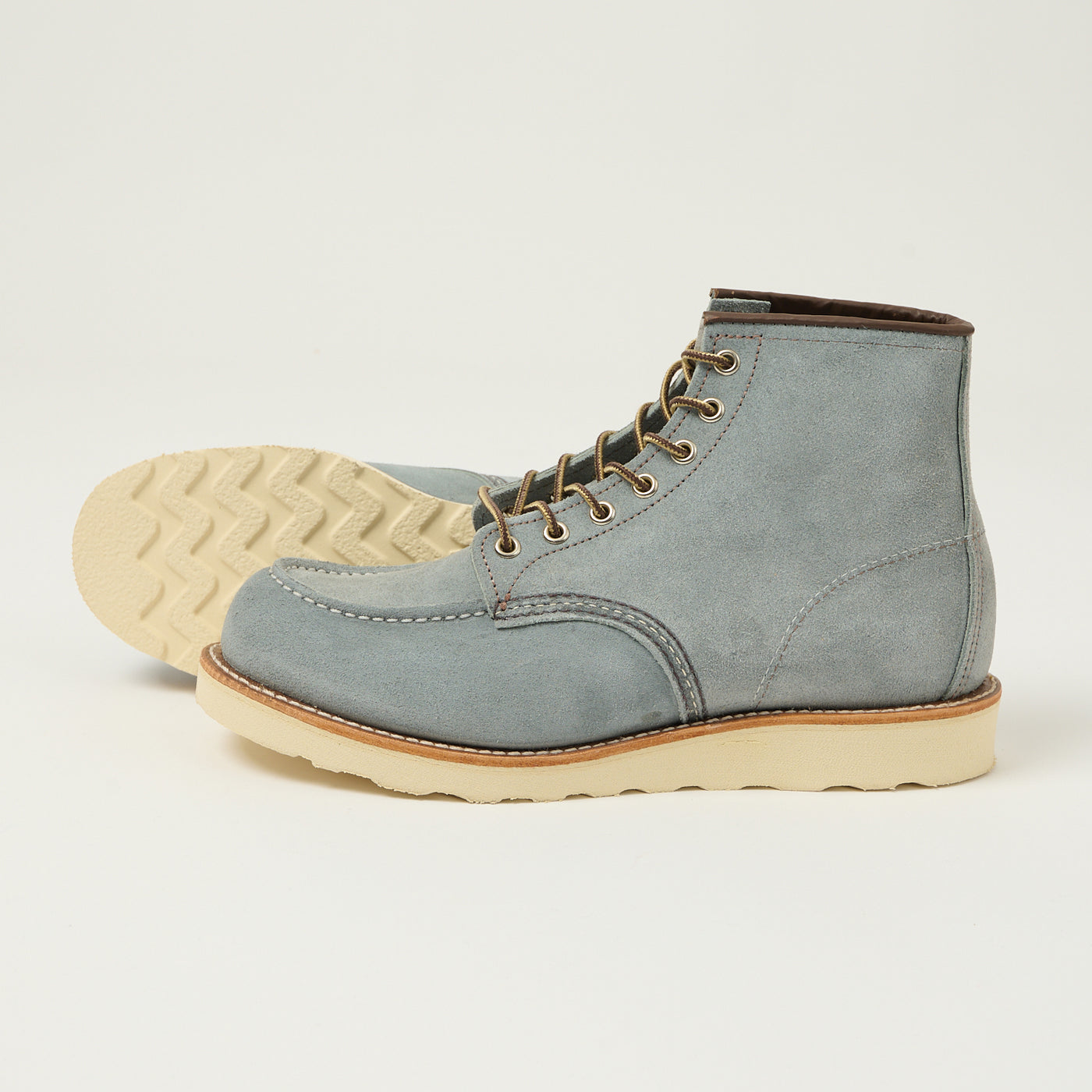 Red Wing 8800 Classic Moc Toe Boot - Dusty Blue Abilene
