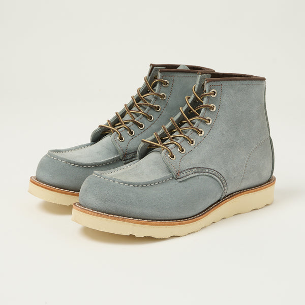 Red Wing 8800 Classic Moc Toe Boot - Dusty Blue Abilene – SON OF A