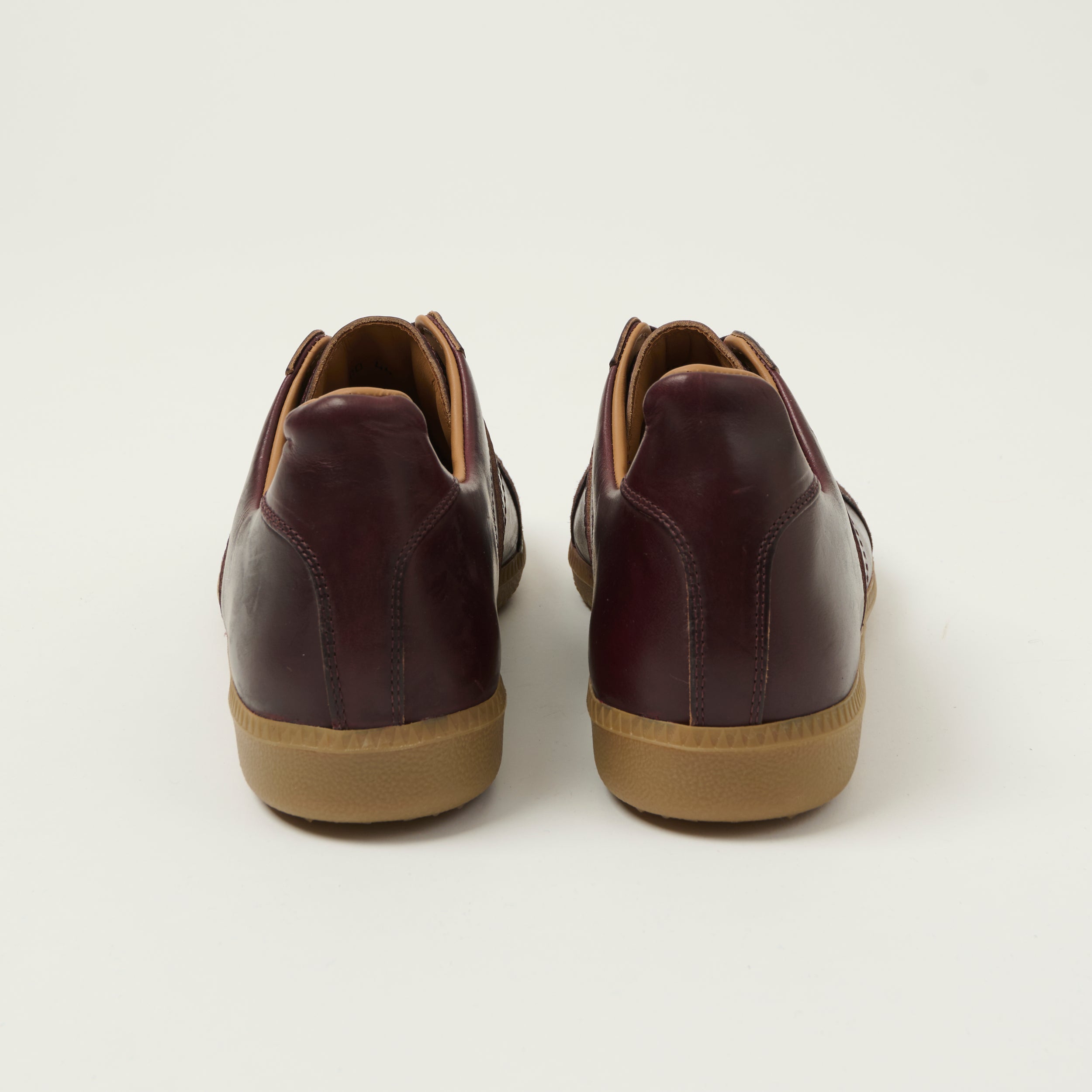 Reproduction of Found 1980s German Army Trainer  - Burgundy