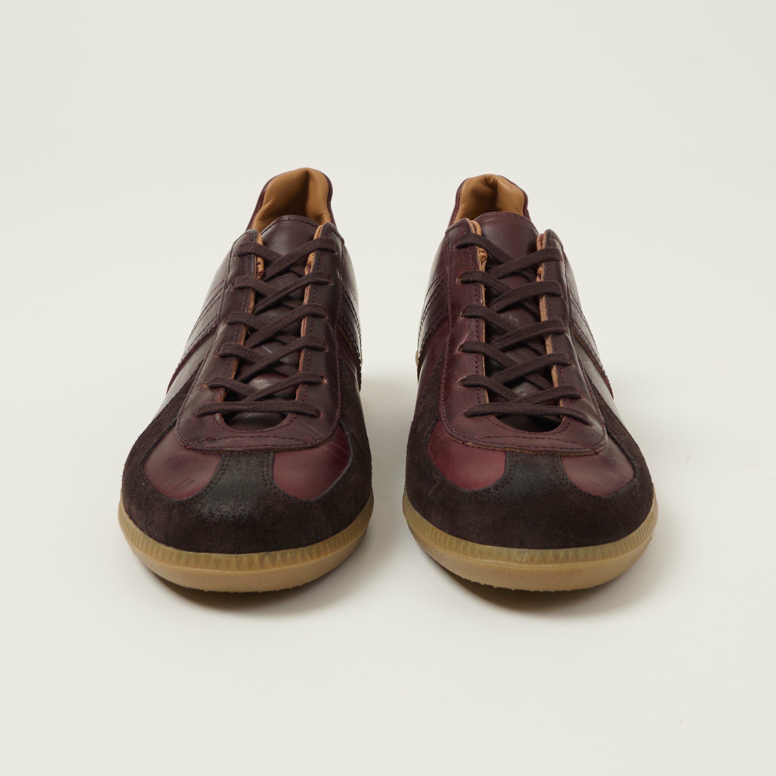 Reproduction of Found 1980s German Army Trainer  - Burgundy