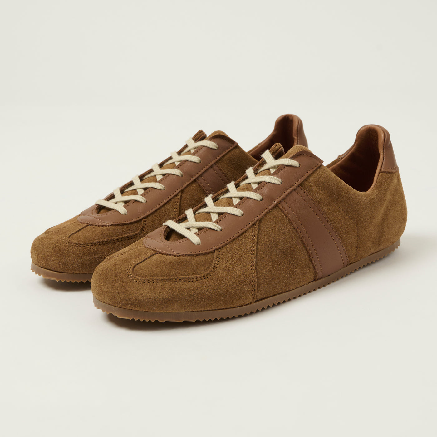 Reproduction of Found Low Profile German Military Trainer - Cognac Suede