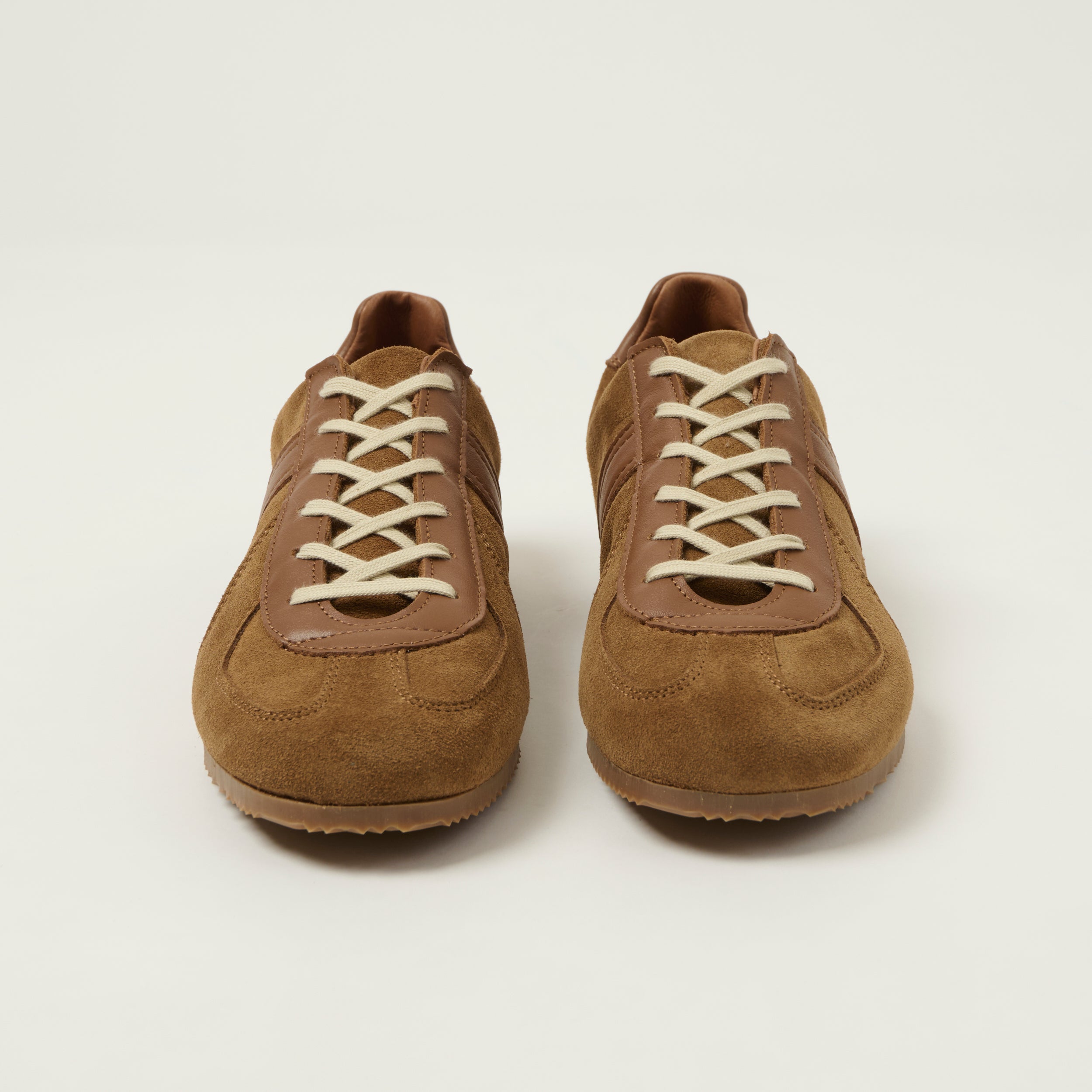 Reproduction of Found Low Profile German Military Trainer - Cognac Suede
