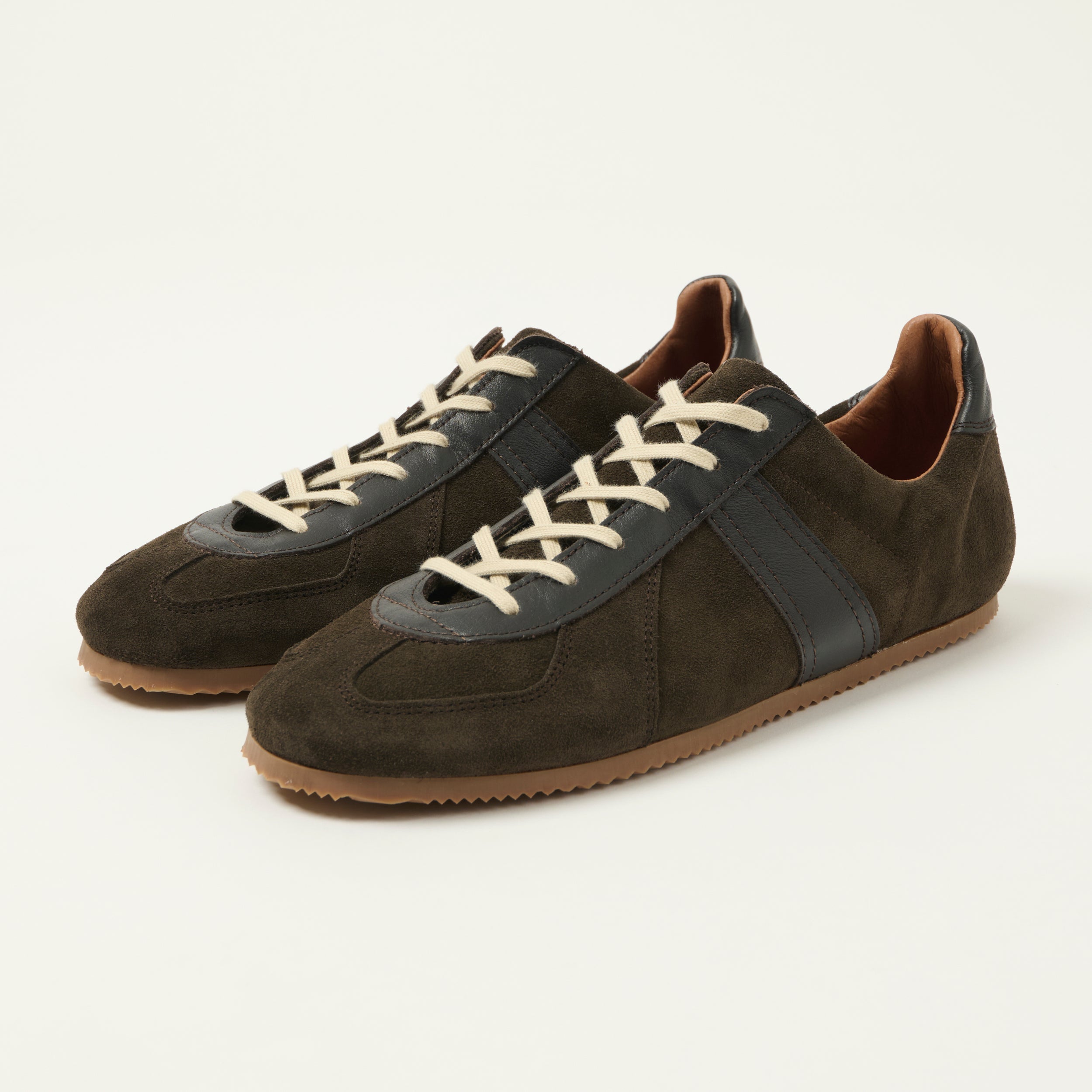 Reproduction of Found Low Profile German Military Trainer - Cognac