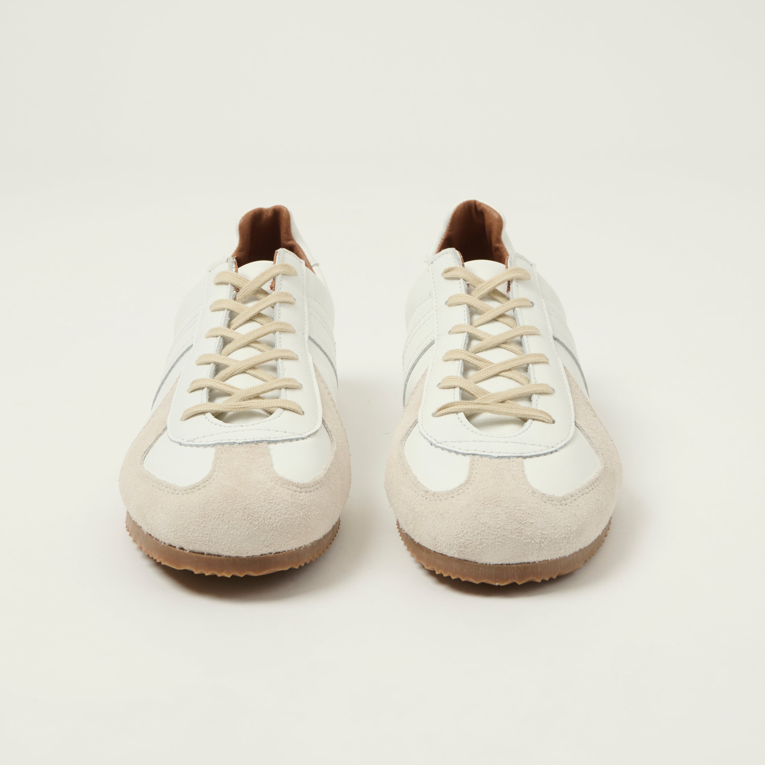 靴 Reproduction of found MILITARY DECK Reproduction of Found Low Profile German Military Trainer - White