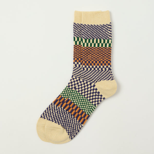 RoToTo Check & Step Sock - Blueberry