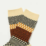 RoToTo Check & Step Socks - Black