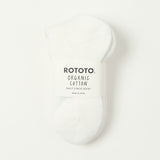 RoToTo Organic Daily 3 Pack Mini Crew Sock - White