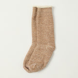 RoToTo Double Face Crew Sock - Camel