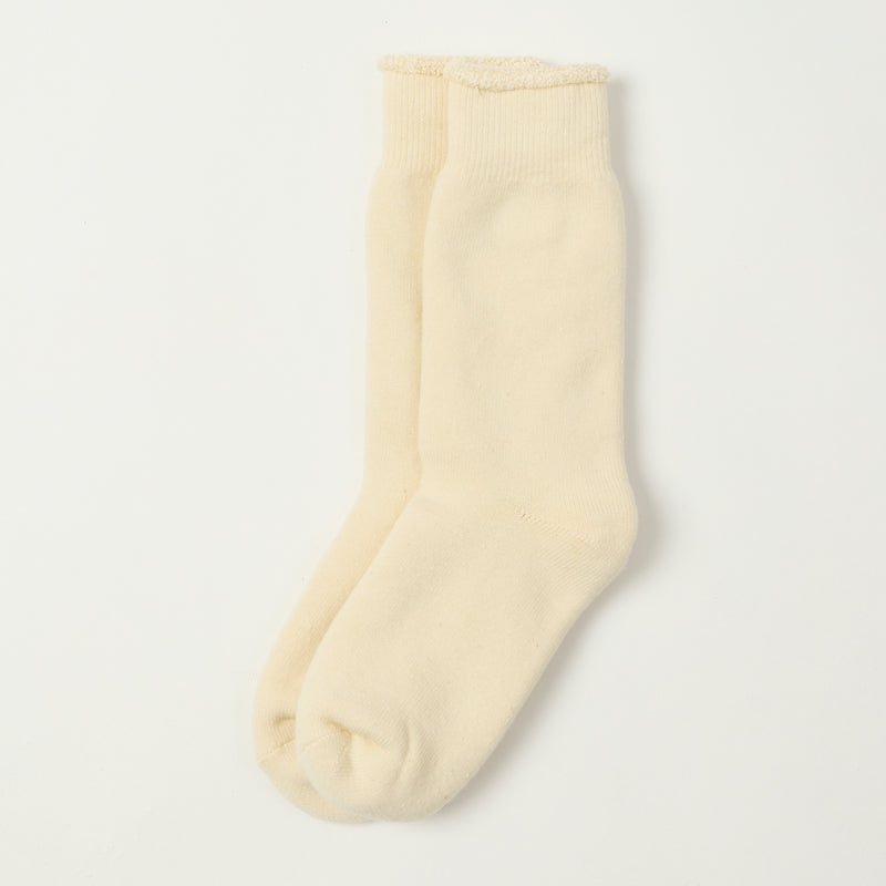 RoToTo Double Face Crew Sock - Ivory