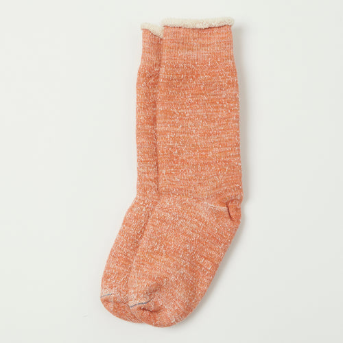 RoToTo Double Face Crew Sock - Orange