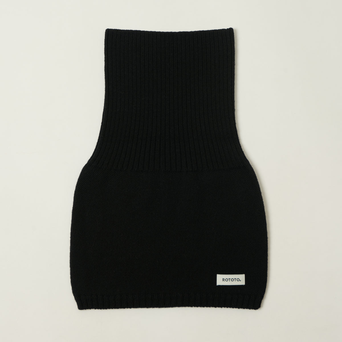 Rototo Extra Fine Merino Seamless Snood - Black