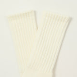 Rototo Loose Pile Crew Socks - White