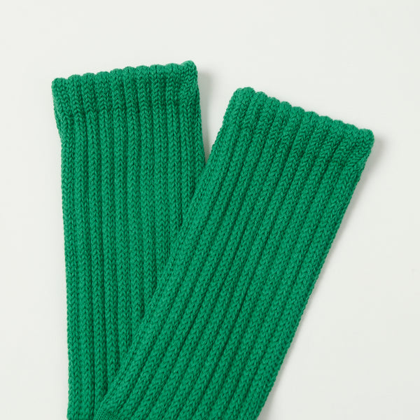 RoToTo Loose Pile Crew Sock - Green