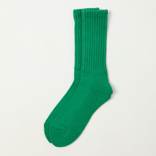 RoToTo Loose Pile Crew Sock - Green