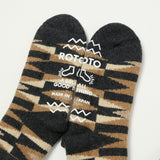 RoToTo Merino Lambs Wool Room Socks Native - Charcoal