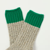 RoToTo Merino Wool Ragg Socks - Green