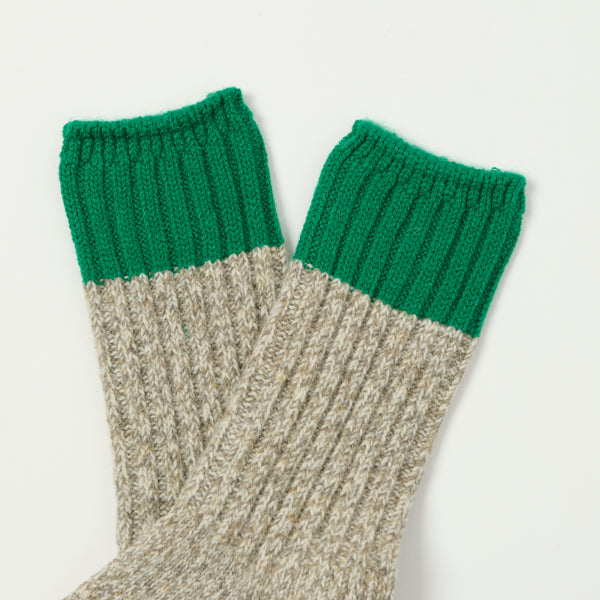 RoToTo Merino Wool Ragg Sock - Green