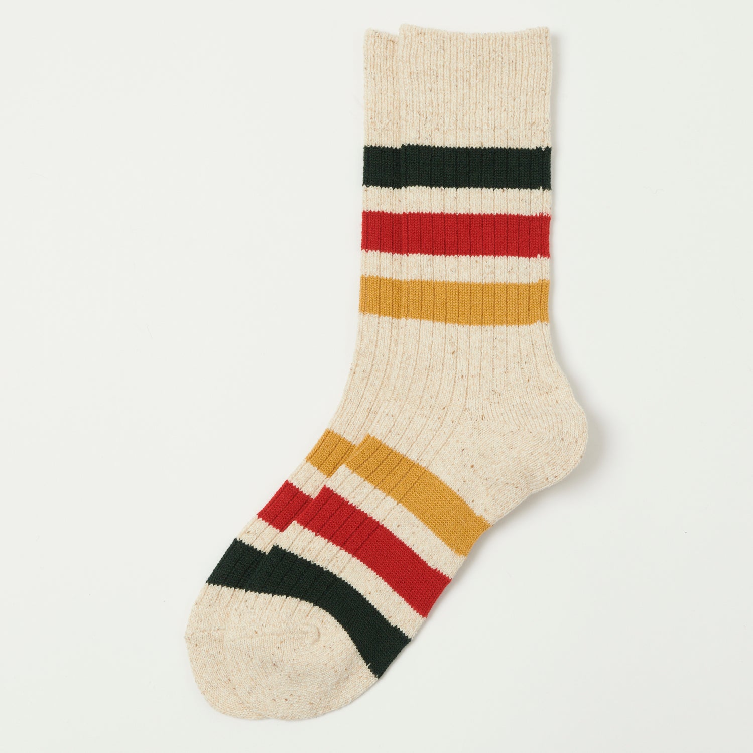 RoToTo Park Stripe Sock - Ivory