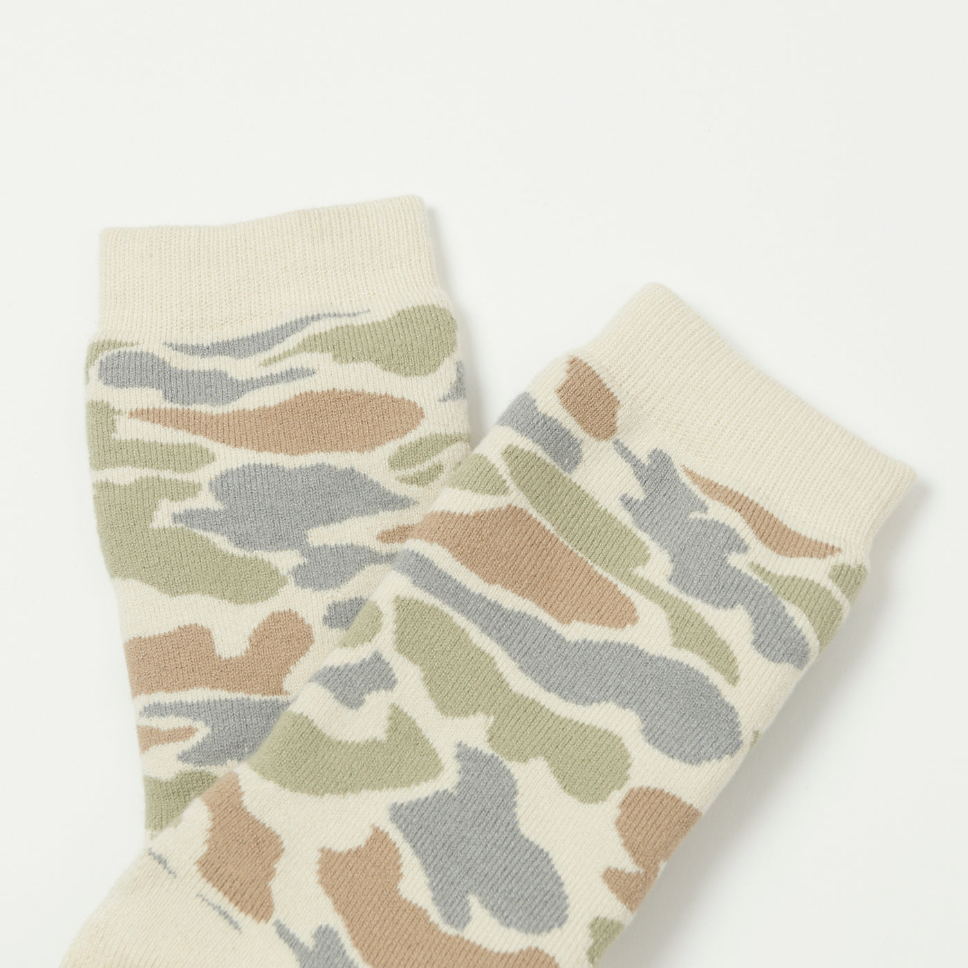 RoToTo Pile Camo Crew Sock - Pastel