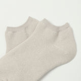 RoToTo Washi Pile Short Sock - Light Grey