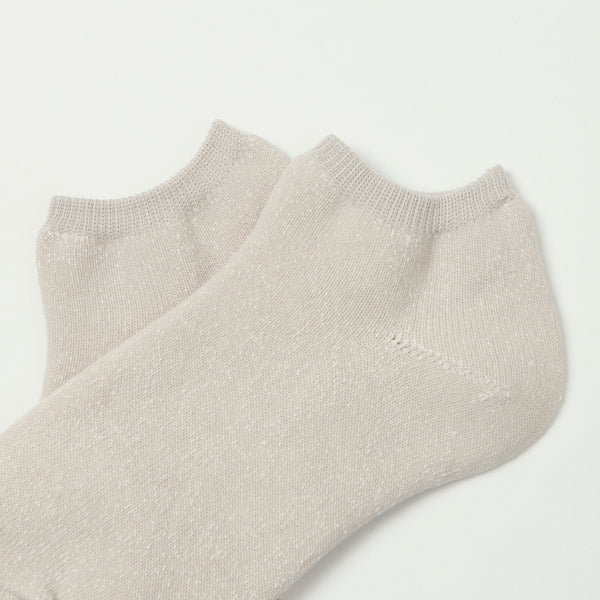 RoToTo Washi Pile Short Sock - Light Grey