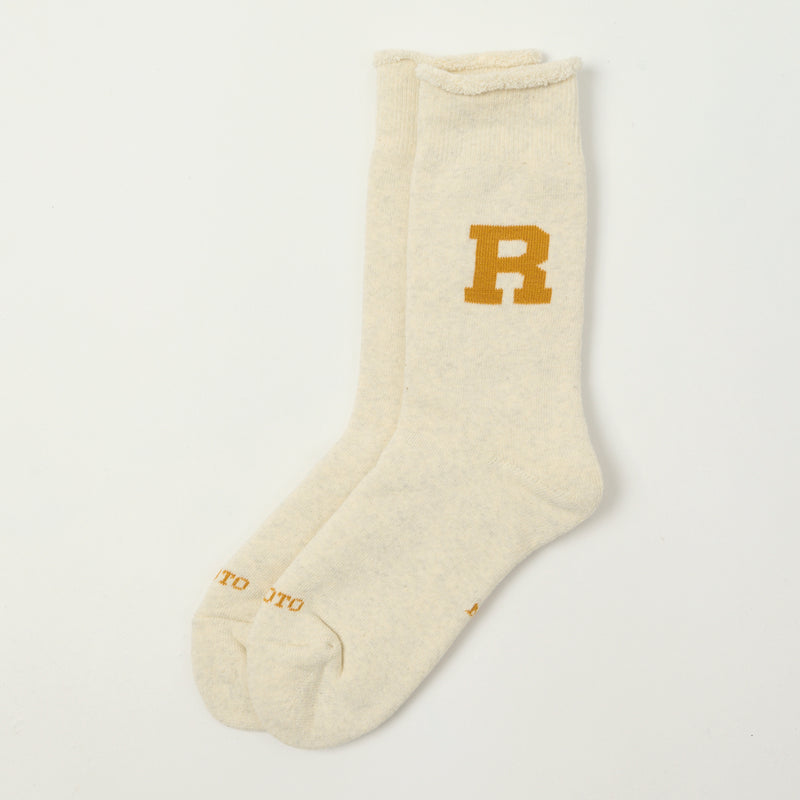 RoToTo Raffy Sweat Socks R Logo - Gold