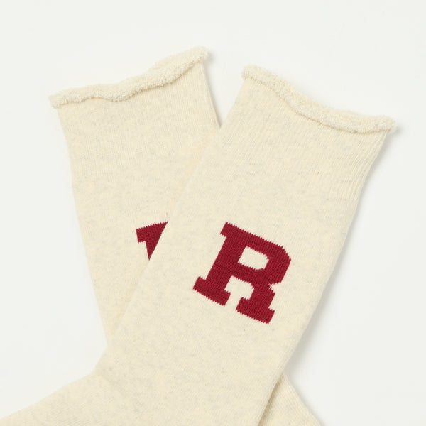 RoToTo Raffy Sweat Socks R Logo - Dark Red