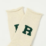 RoToTo Raffy Sweat Socks R Logo - Dark Green