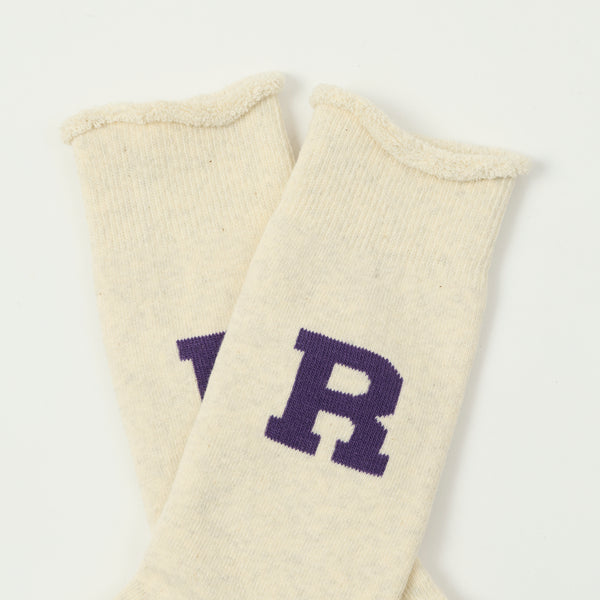 RoToTo Raffy Sweat Socks R Logo - Purple