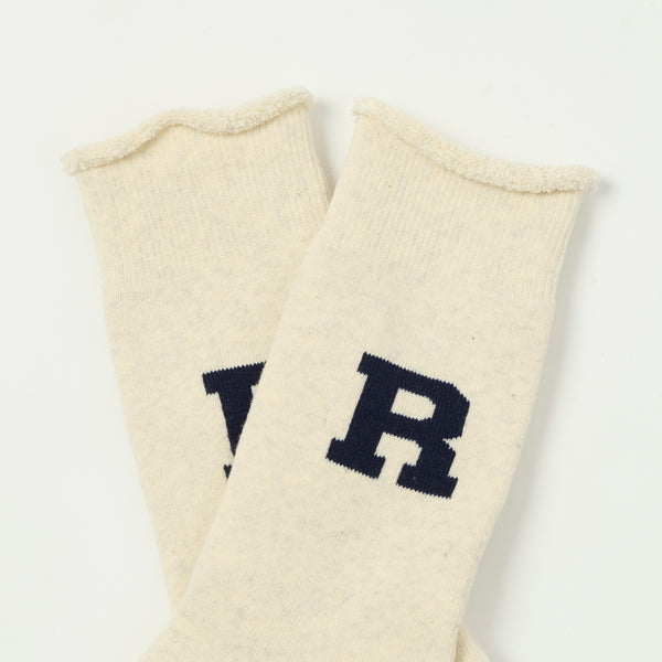 RoToTo Raffy Sweat Socks R Logo - Navy