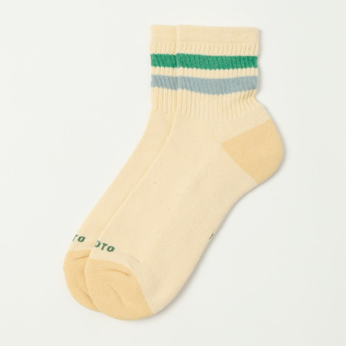 RoToTo Retro Athletic Ankle Sock - Green/Light Blue – SON OF A STAG