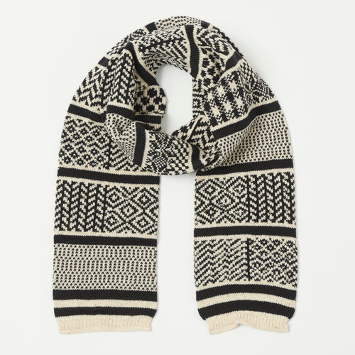 RoToTo Sockstole Scarf - Ivory/Black