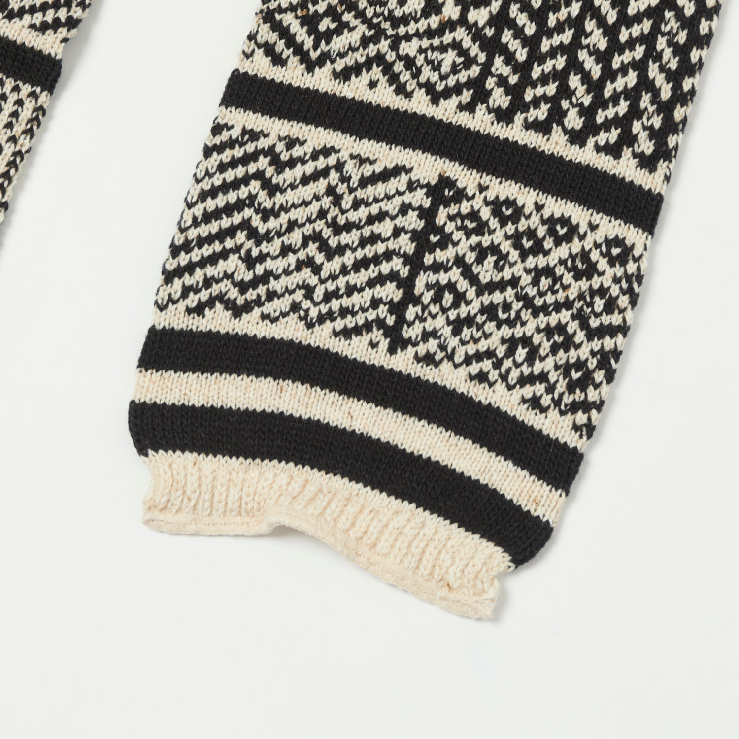 RoToTo Sockstole Scarf - Ivory/Black