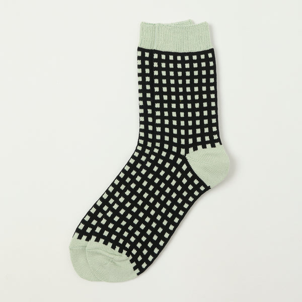 RoToTo Square Lattice Sock - Mint