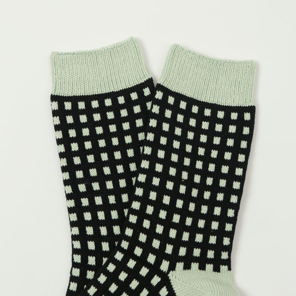 RoToTo Square Lattice Sock - Mint