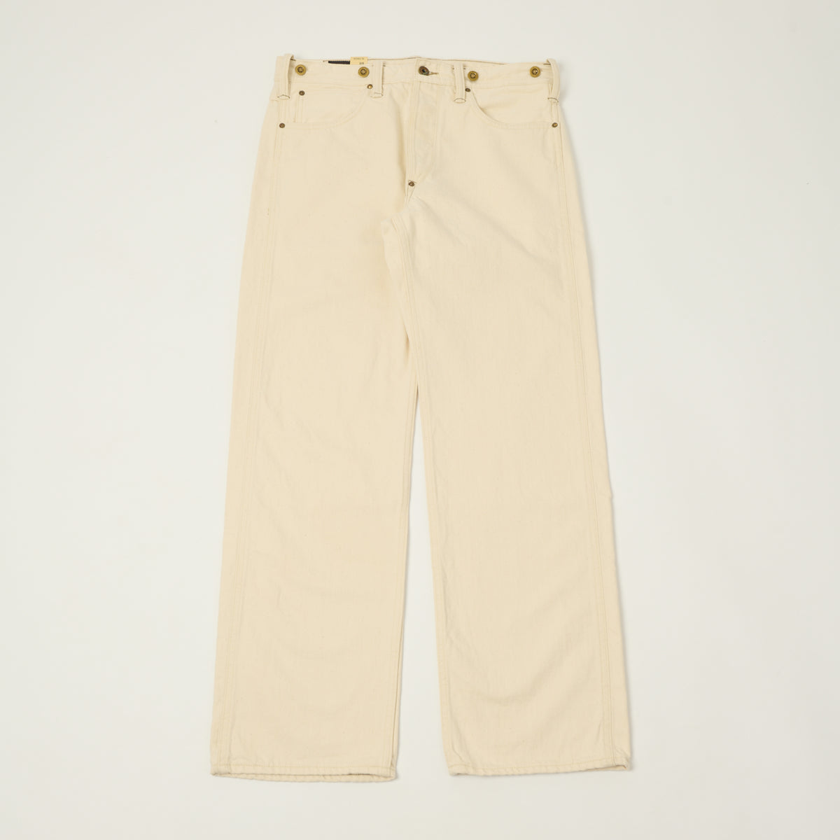RRL '131 Cowboy' Overalls Straight Leg Jean - Ecru