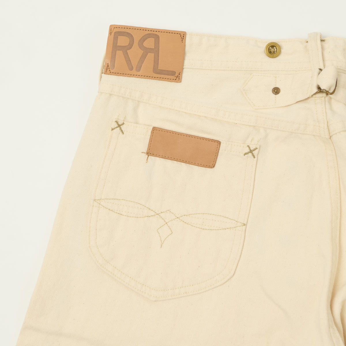 RRL '131 Cowboy' Overalls Straight Leg Jean - Ecru