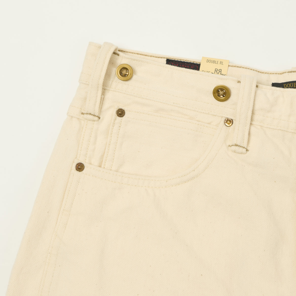 RRL '131 Cowboy' Overalls Straight Leg Jean - Ecru
