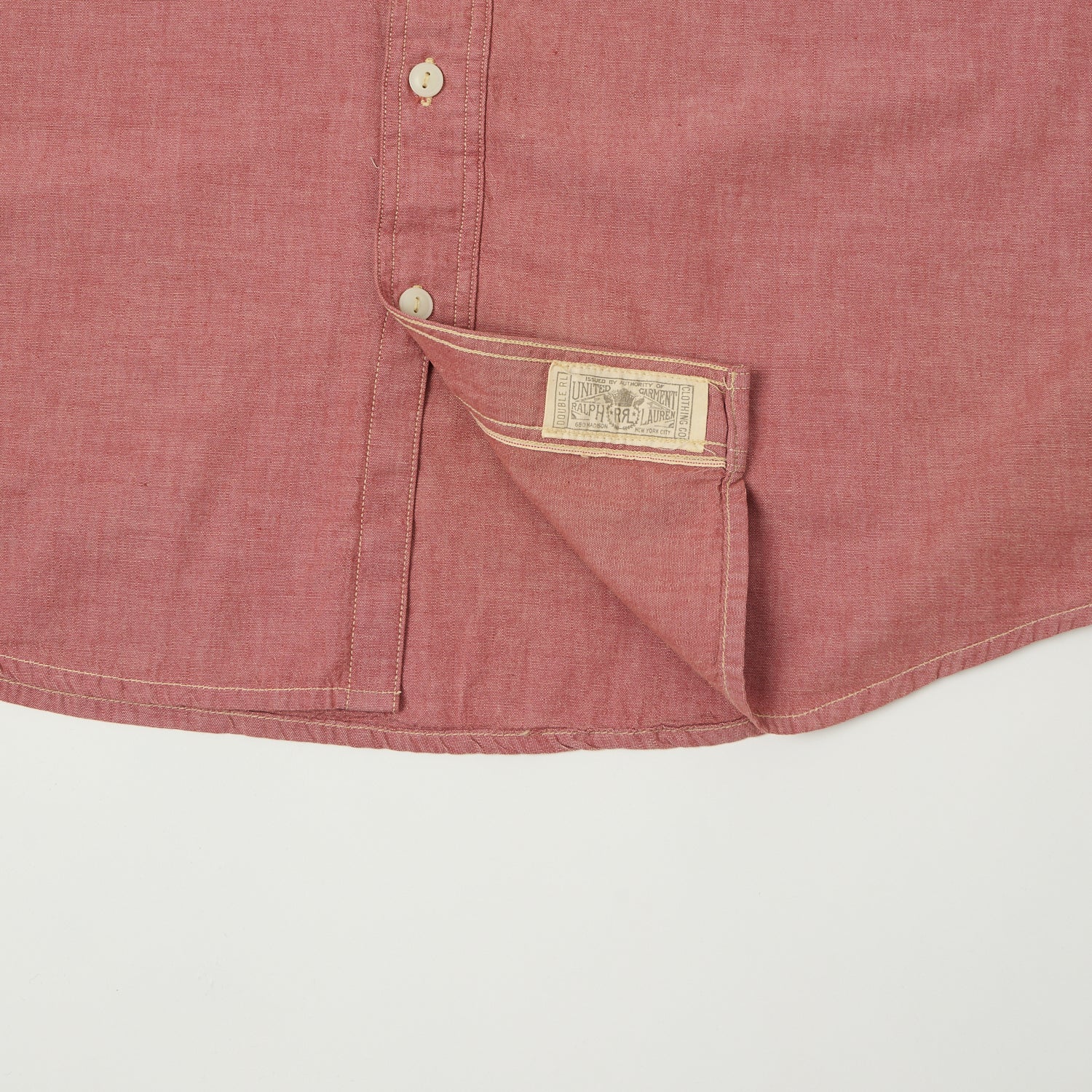 RRL Selvedge-Detailed Chambray Workshirt - Red