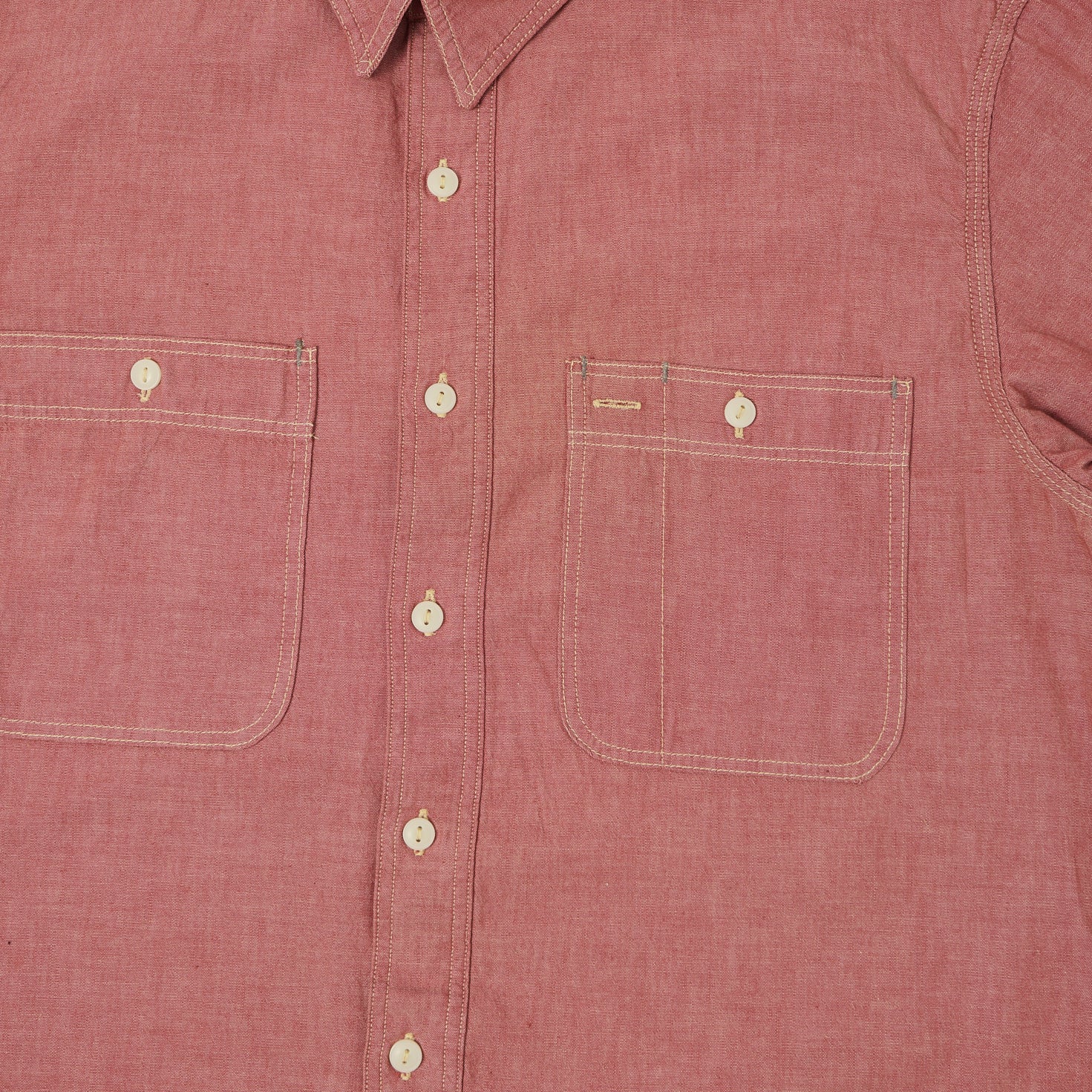 RRL Selvedge-Detailed Chambray Workshirt - Red