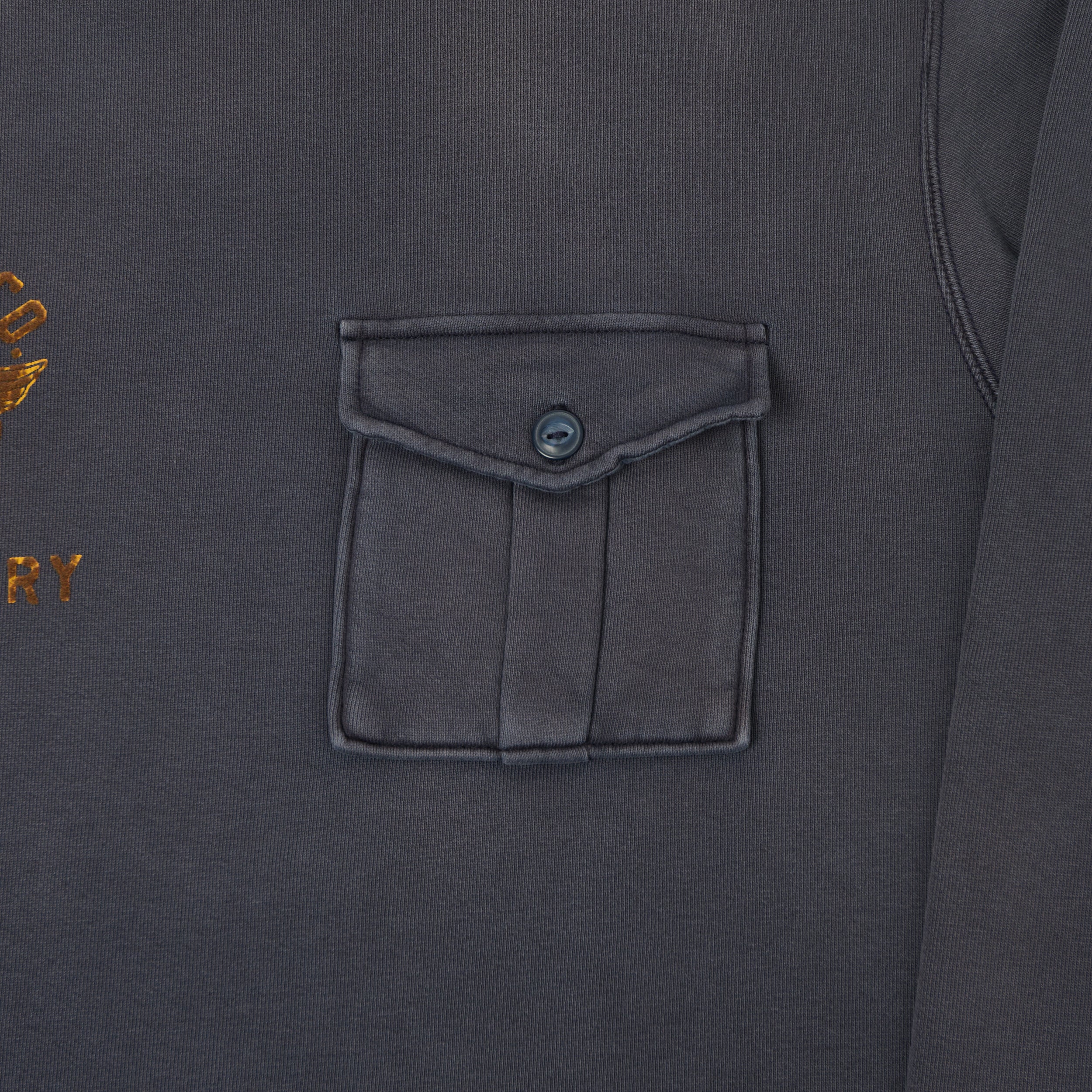 RRL 'Air Auxiliary' French Terry Graphic Sweatshirt - Navy – SON