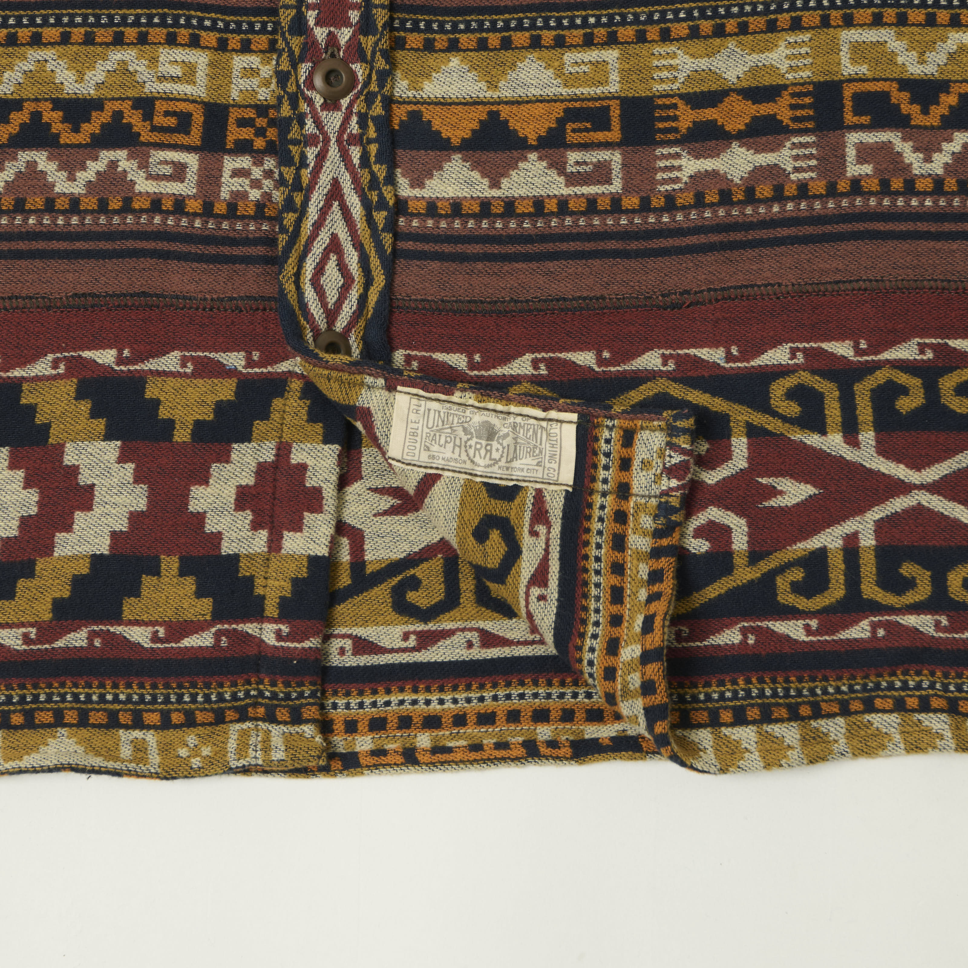 RRL Aztec Jacquard Work Shirt - Red/Multi