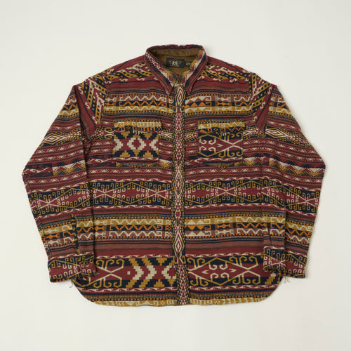 RRL Aztec Jacquard Work Shirt - Red/Multi