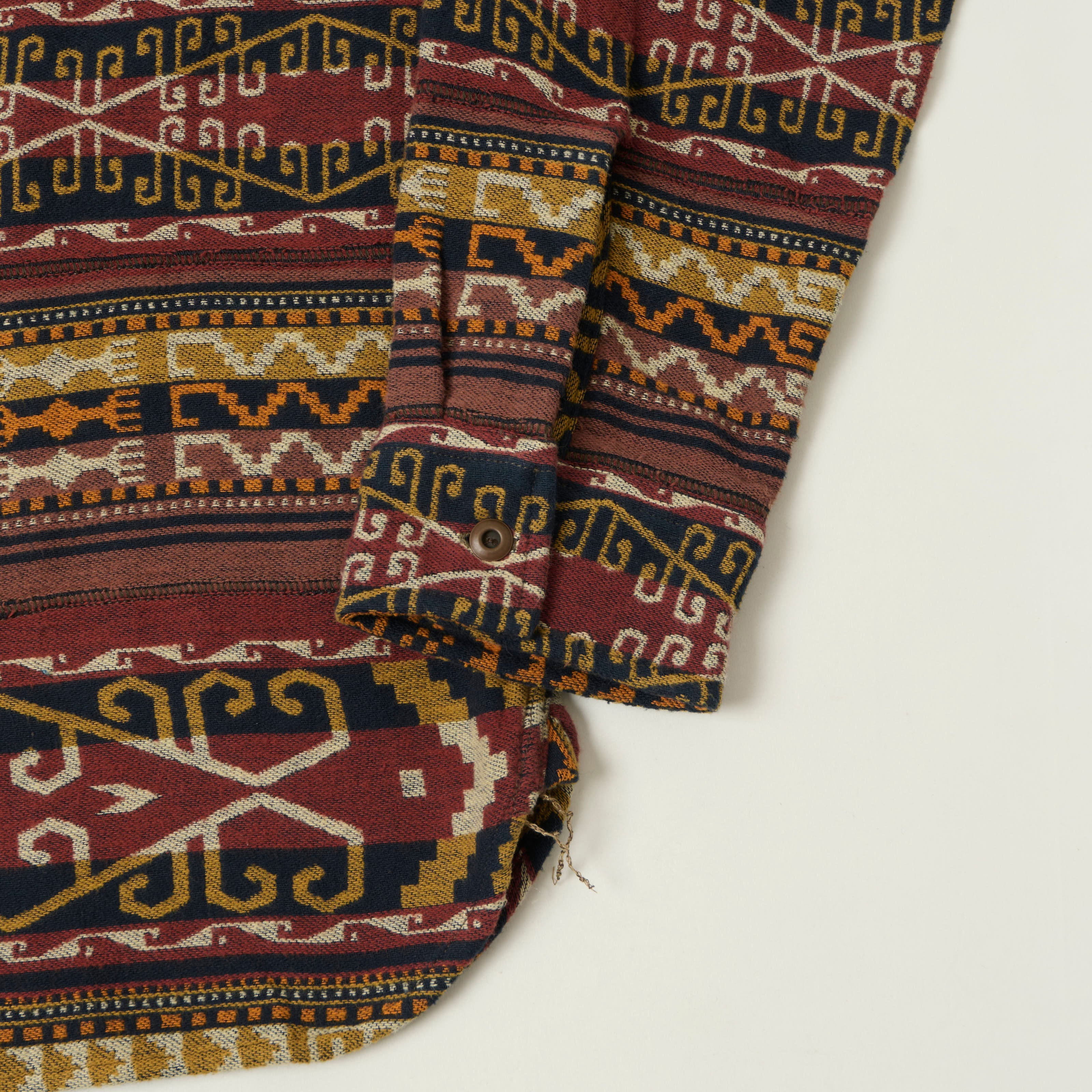 RRL Aztec Jacquard Work Shirt - Red/Multi