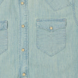 RRL Slim Fit Chambray Western Shirt - Davey Wash