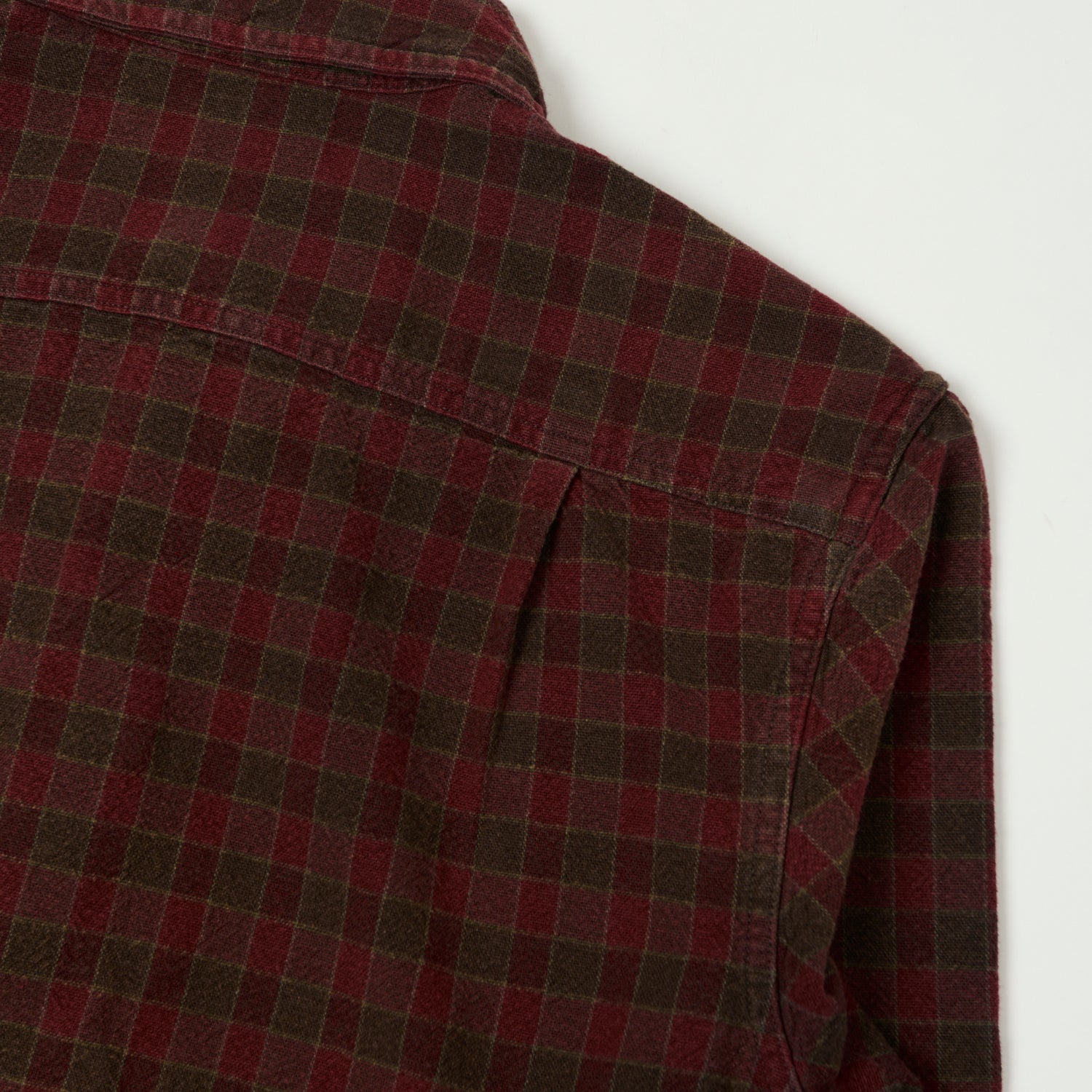 RRL Plaid Lightweight Shirt Jacket - Red/Black