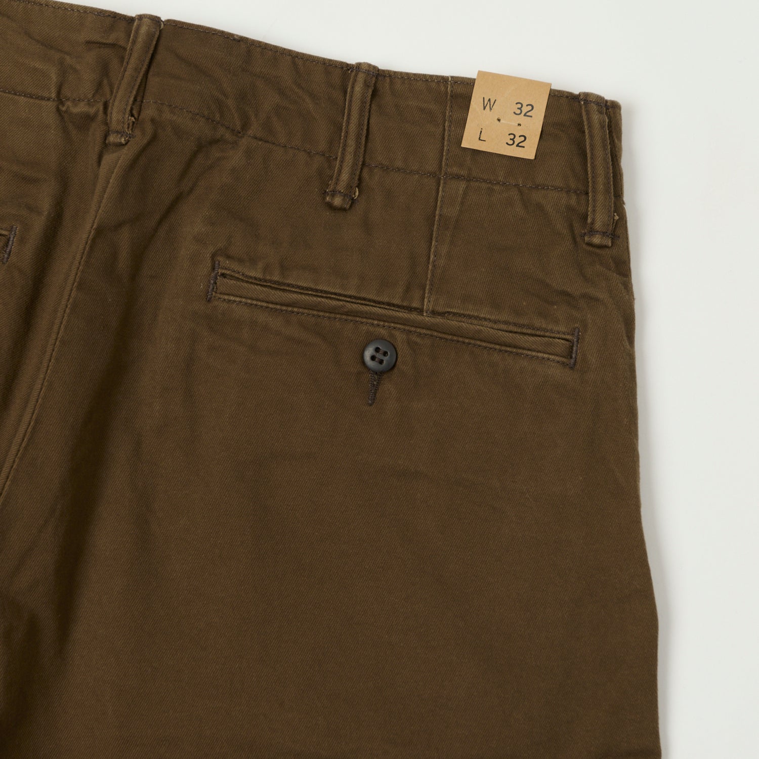 RRL REPAIRED CHINO TROUSERS ダメージ加工 32×32 RRL Chino Officer's Trouser Olive