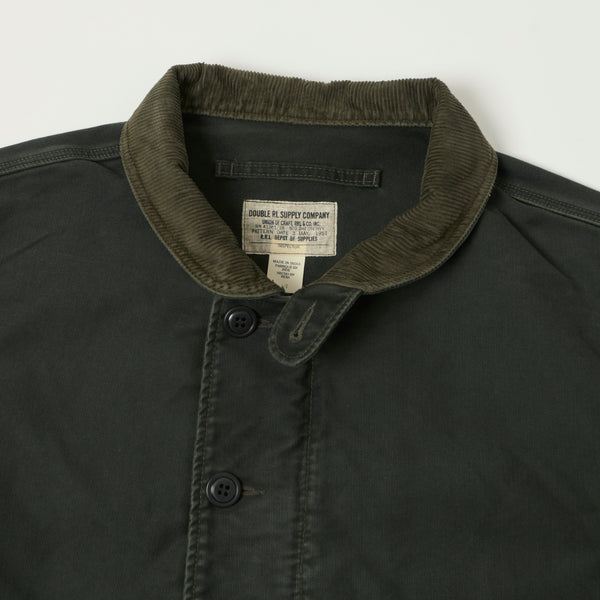 RRL Corduroy-Collar Deck Jacket - Faded Black